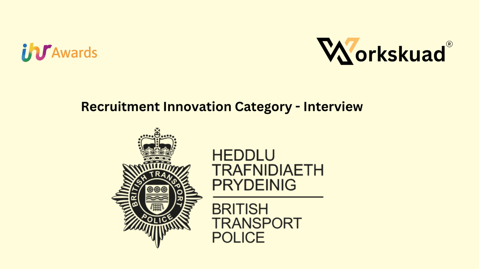 IHR Awards Interview - British Transport Police